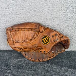 Wilson A2802 First Base Mitt 13" LHT Broken In Made in USA Vintage Brown Pro